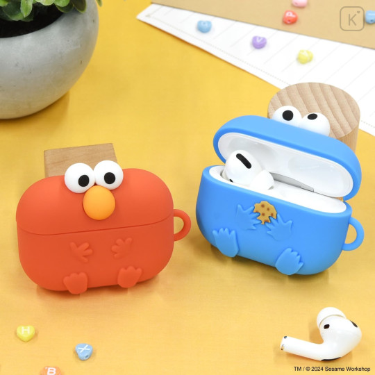 Japan Sesame Street AirPods Pro 2 / Pro 1 Silicone Case - Cookie Monster - 7