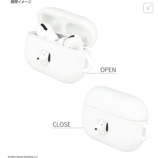 Japan Peanuts AirPods Pro 2 / Pro 1 Silicone Case - Snoopy : White - 3