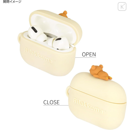 Japan San-x AirPods Pro 2 / Pro 1 Silicone Case - Rilakkuma - 3