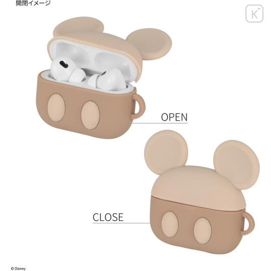 Japan Disney AirPods Pro 2 / Pro 1 Silicone Case - Mickey - 3