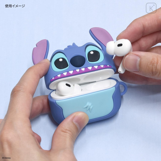 Japan Disney AirPods Pro 2 / Pro 1 Silicone Case - Stitch - 6