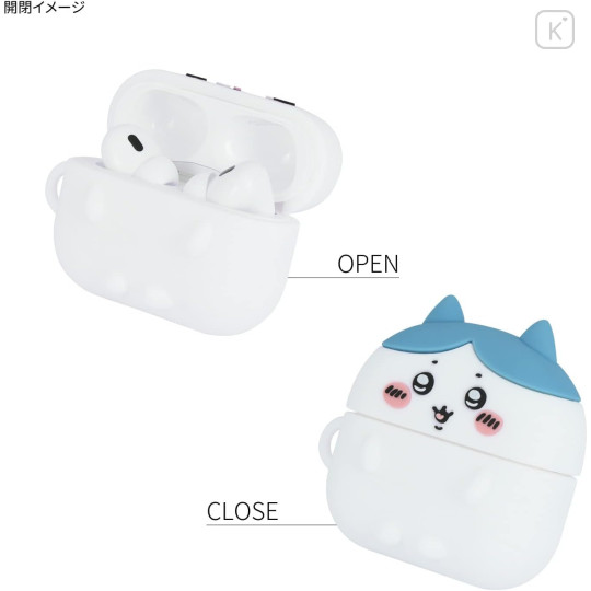 Japan Chiikawa AirPods Pro 2 / Pro 1 Silicone Case - Hachiware - 3
