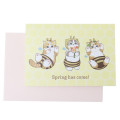 Japan Mofusand 3D Greeting Card - Cat : Bee Nyan Spring has came - 2