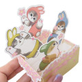 Japan Mofusand 3D Greeting Card - Cat : Flower Nyan Sakura Happy Spring Rabbit - 4