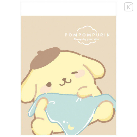 Japan Sanrio Mini Notepad - Pompompurin : Sleepy - 1