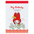 Japan Sanrio Mini Notepad - My Melody : Flower Garden White - 1