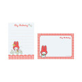 Japan Sanrio Mini Notepad - My Melody : Flower Garden White - 2