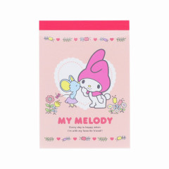 Japan Sanrio Mini Notepad - My Melody : Friend Kiss Pink