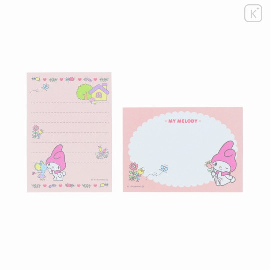 Japan Sanrio Mini Notepad - My Melody : Friend Kiss Pink - 2