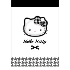 Japan Sanrio Mini Notepad - Hello Kitty : Y2k Houndstooth Black White