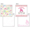 Japan Sanrio Square Memo Pad - My Melody : Friend Pink - 3