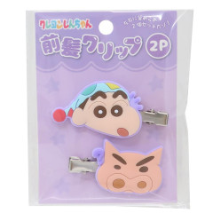 Japan Crayon Shin-chan Bangs Clip Set - Shinnosuke Nohara : Pajama Purple