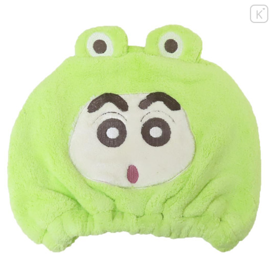 Japan Crayon Shin-chan Quick Dry Hair Cap Towel - Shinnosuke Nohara : Frog - 1