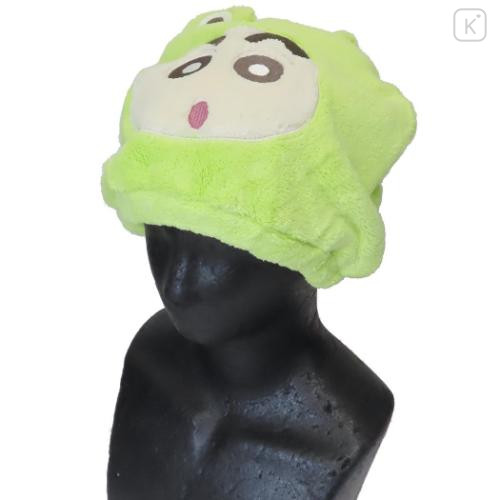 Japan Crayon Shin-chan Quick Dry Hair Cap Towel - Shinnosuke Nohara : Frog - 4