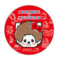 Japan Monchhichi × Sanrio Can Badge Pin - Hello Kitty : Face - 1