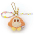 Japan Kirby Mascot Holder Keychain - Waddle Dee : Star Beads Strap - 1