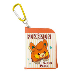 Japan Pokemon Mini Pouch & Carabiner - Pawmi : Happy