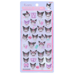 Japan Sanrio Bonbon Drop Seal 3D Sticker - Kuromi : Baku