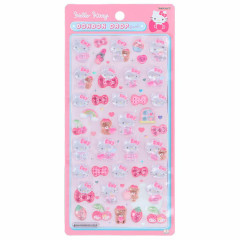 Japan Sanrio Bonbon Drop Seal 3D Sticker - Hello Kitty : Pink