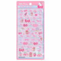 Japan Sanrio Bonbon Drop Seal 3D Sticker - Hello Kitty : Pink - 1