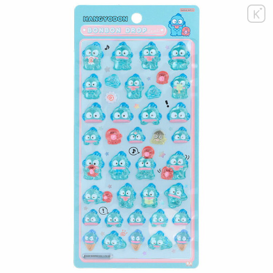 Japan Sanrio Bonbon Drop Seal 3D Sticker - Hangyodon - 1