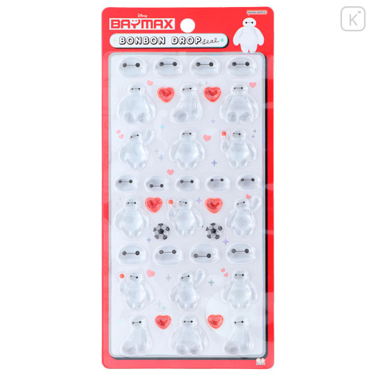Japan Disney Bonbon Drop Seal 3D Sticker - Baymax - 1