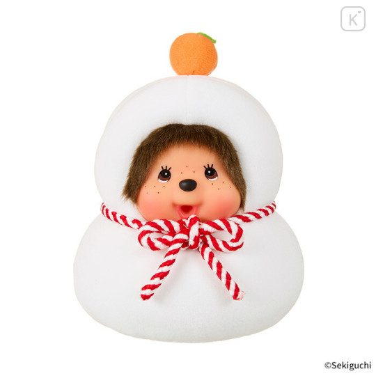 Japan Monchhichi Plush Toy (S) - Kagami Mochi Japanese New Year - 1