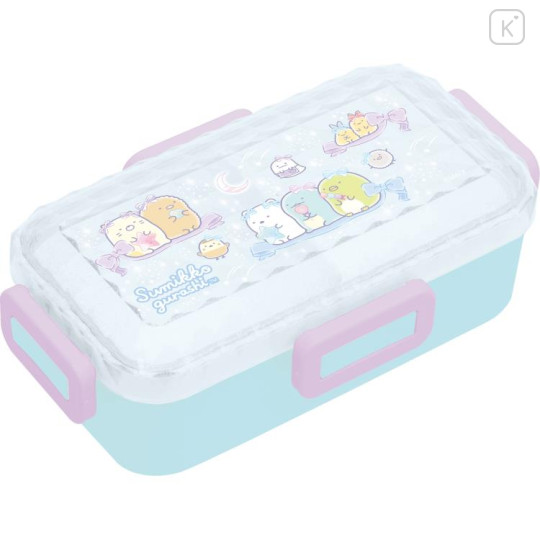 Japan San-X Bento Lunch Box 530ml - Sumikko Gurashi : Ribbon Sky Party Blue Purple - 1