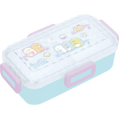 Japan San-X Bento Lunch Box 530ml - Sumikko Gurashi : Ribbon Sky Party Blue Purple