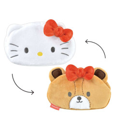 Japan Sanrio Double Sided Reversible Makeup Pouch - Hello Kitty : Tiny Chum