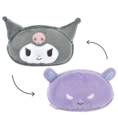 Japan Sanrio Double Sided Reversible Makeup Pouch - Kuromi : Baku