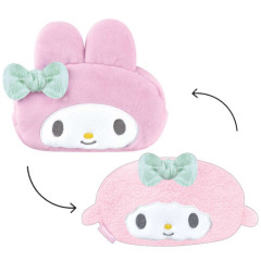 Japan Sanrio Double Sided Reversible Makeup Pouch - My Melody & My Sweet Piano