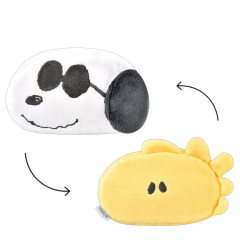 Japan Peanuts Double Sided Reversible Makeup Pouch - Snoopy & Woodstock : Joe Cool