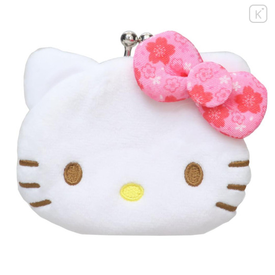 Japan Sanrio Gamaguchi Mascot Coin Case - Hello Kitty : Sakura Pink - 1