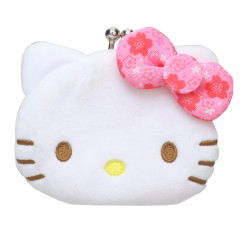 Japan Sanrio Gamaguchi Mascot Coin Case - Hello Kitty : Sakura Pink