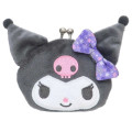 Japan Sanrio Gamaguchi Mascot Coin Case - Kuromi : Sakura Purple - 1