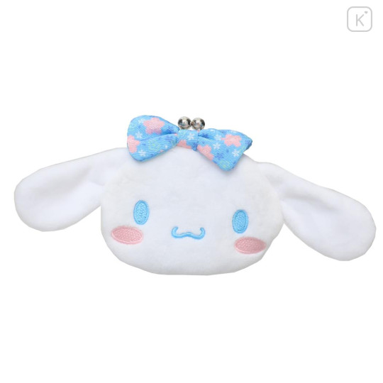 Japan Sanrio Gamaguchi Mascot Coin Case - Cinnamoroll : Sakura Blue - 1