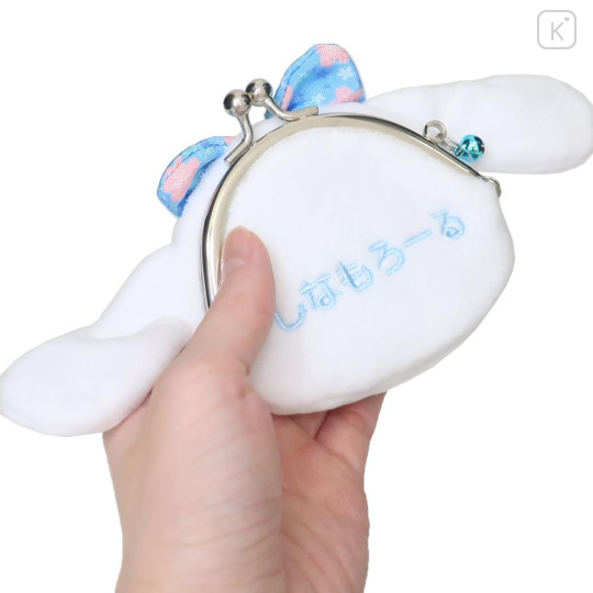 Japan Sanrio Gamaguchi Mascot Coin Case - Cinnamoroll : Sakura Blue - 2