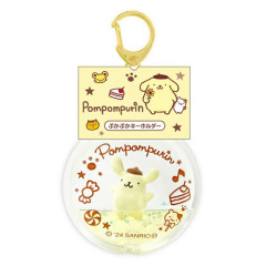 Japan Sanrio Floating Sequins Keychain - Pompompurin