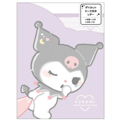 Japan Sanrio Letter Set With Die-cut Case - Kuromi : Sleepy