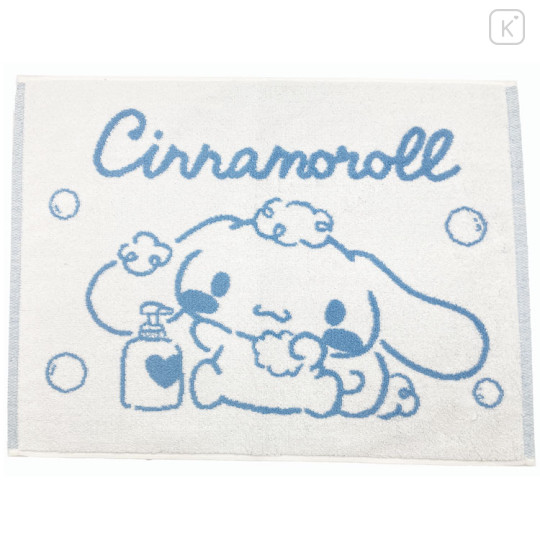 Japan Sanrio Jacquard Bath Mat - Cinnamoroll : Bathtime - 1