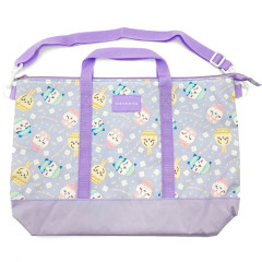 Japan Chiikawa 2Way Shoulder Tote Bag - Chiikawa & Hachiware & Usagi : Purple