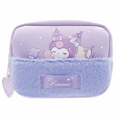 Japan Sanrio Cosmetic Pouch - Kuromi : Sleeping Well On Moon