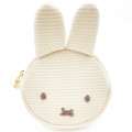 Japan Miffy Mascot Mini Pouch - Miffy : Face Beige - 1