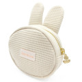 Japan Miffy Mascot Mini Pouch - Miffy : Face Beige - 2