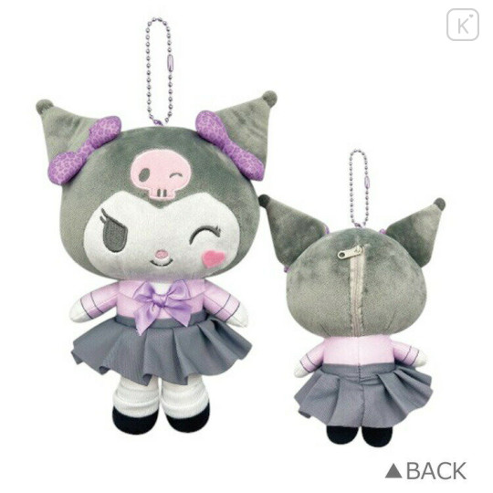 Japan Sanrio Mascot Holder - Kuromi : Wink Tokimeki Heisei Kogal - 2