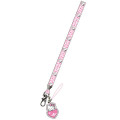 Japan Sanrio Neck Strap - Hello Kitty : Gogo Gal Collection Leopard Pink - 1