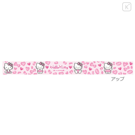 Japan Sanrio Neck Strap - Hello Kitty : Gogo Gal Collection Leopard Pink - 2