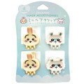Japan Chiikawa Mini Hair Claw Clip Set - Momonga & Usagi - 1