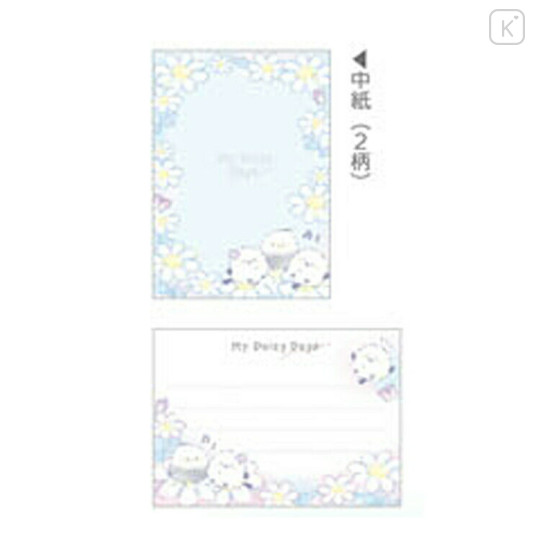 Japan Shimaenaga Mini Notepad - Daisy Days Blue - 2